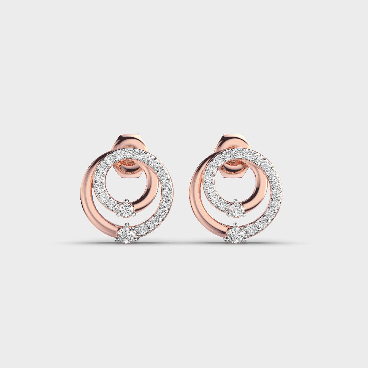 Radiant Rounds Diamond Earrings