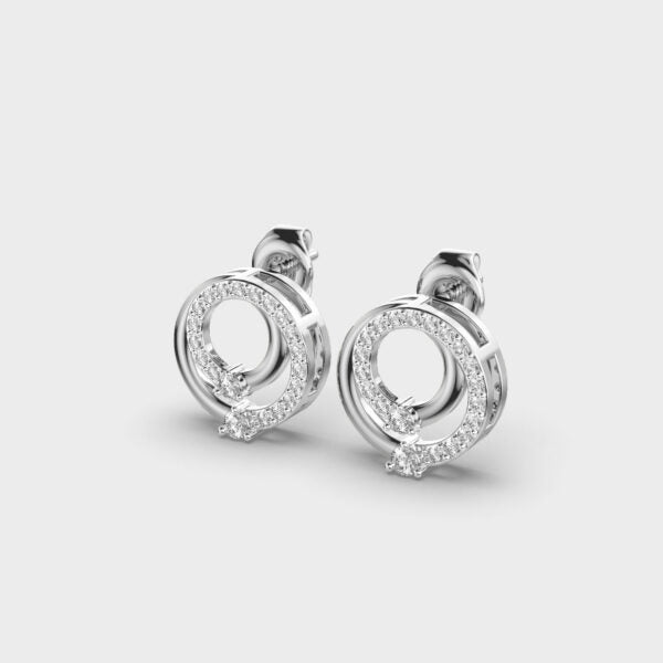 Radiant Rounds Diamond Earrings