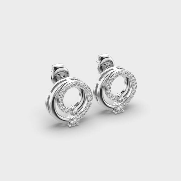 Radiant Rounds Diamond Earrings