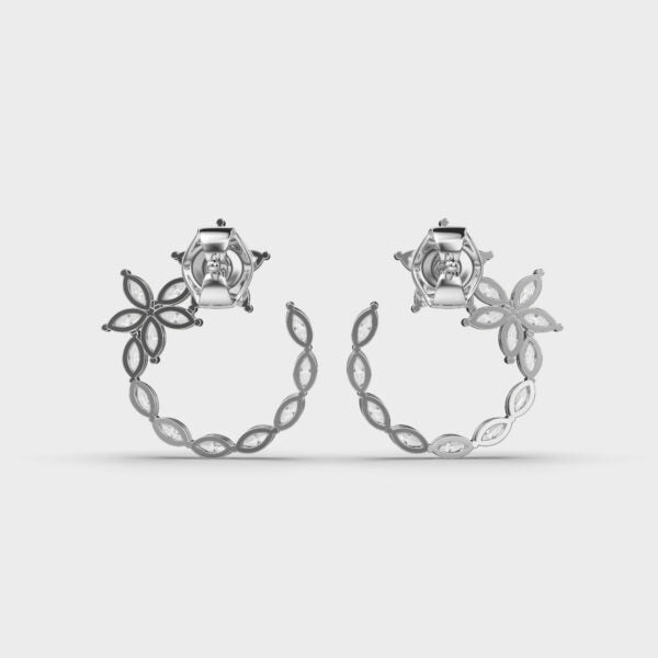 Dainty Blossoms Diamond Earrings