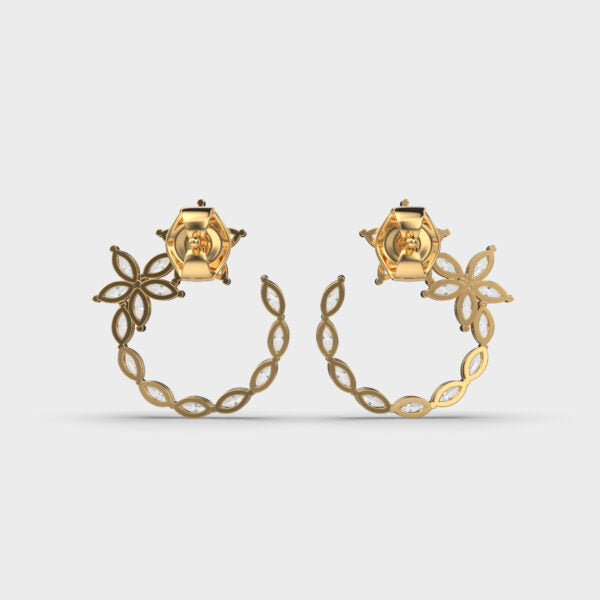 Dainty Blossoms Diamond Earrings