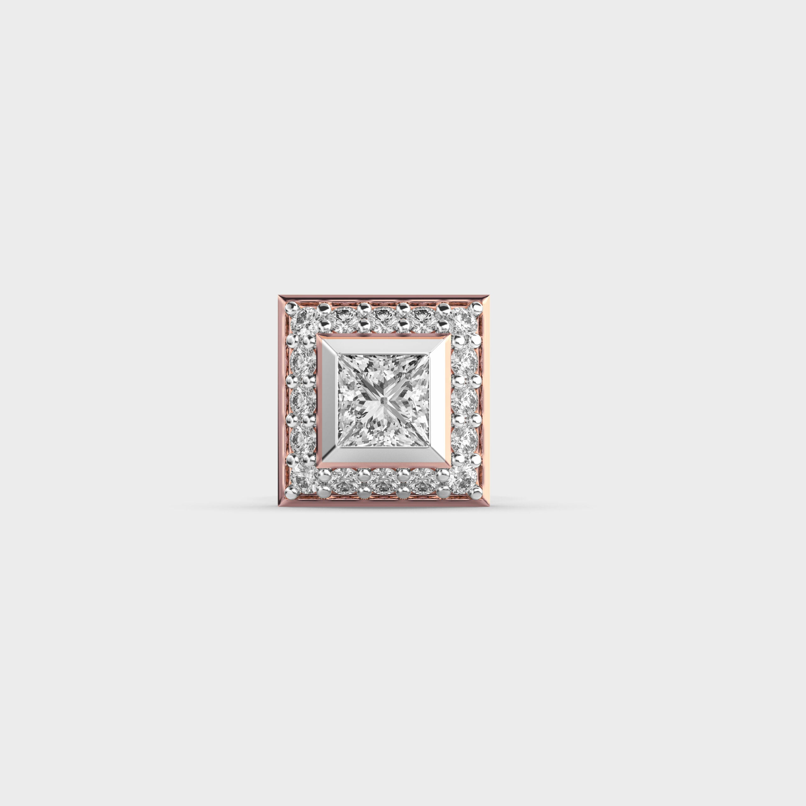 Classic Square Men’s Diamond Studs