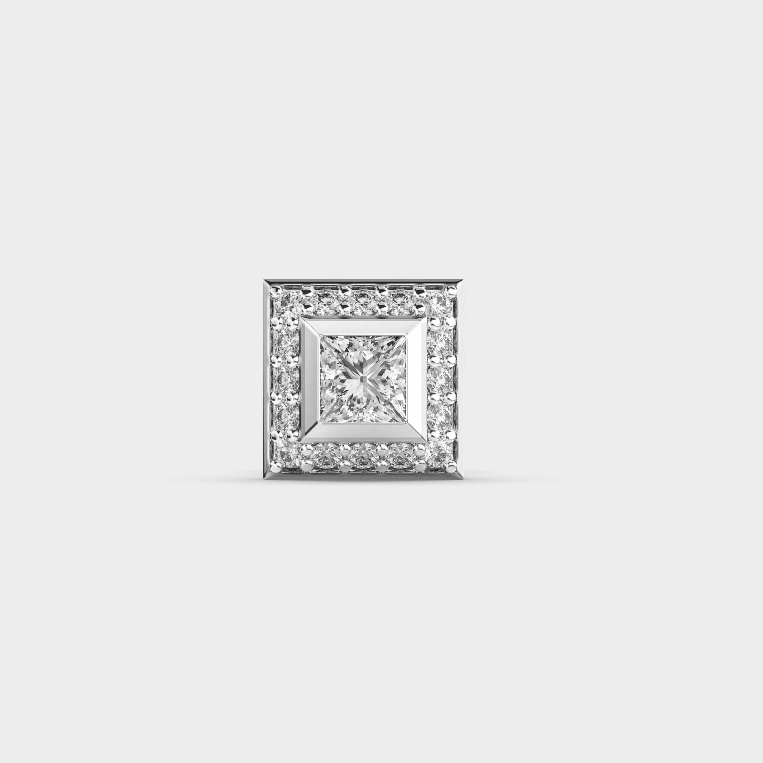 Classic Square Men’s Diamond Studs