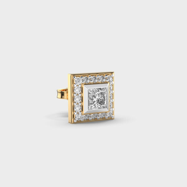 Classic Square Men’s Diamond Studs