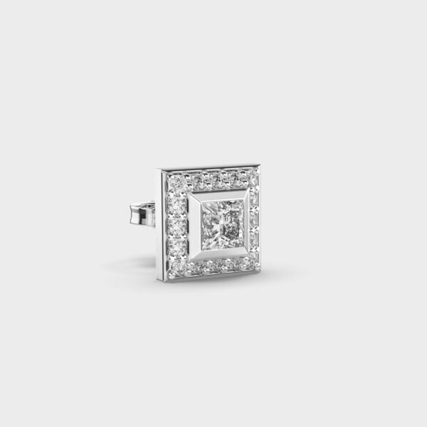 Classic Square Men’s Diamond Studs