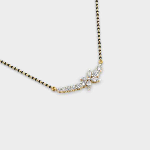 Charming Bloom Diamond Pendant (With Chain)