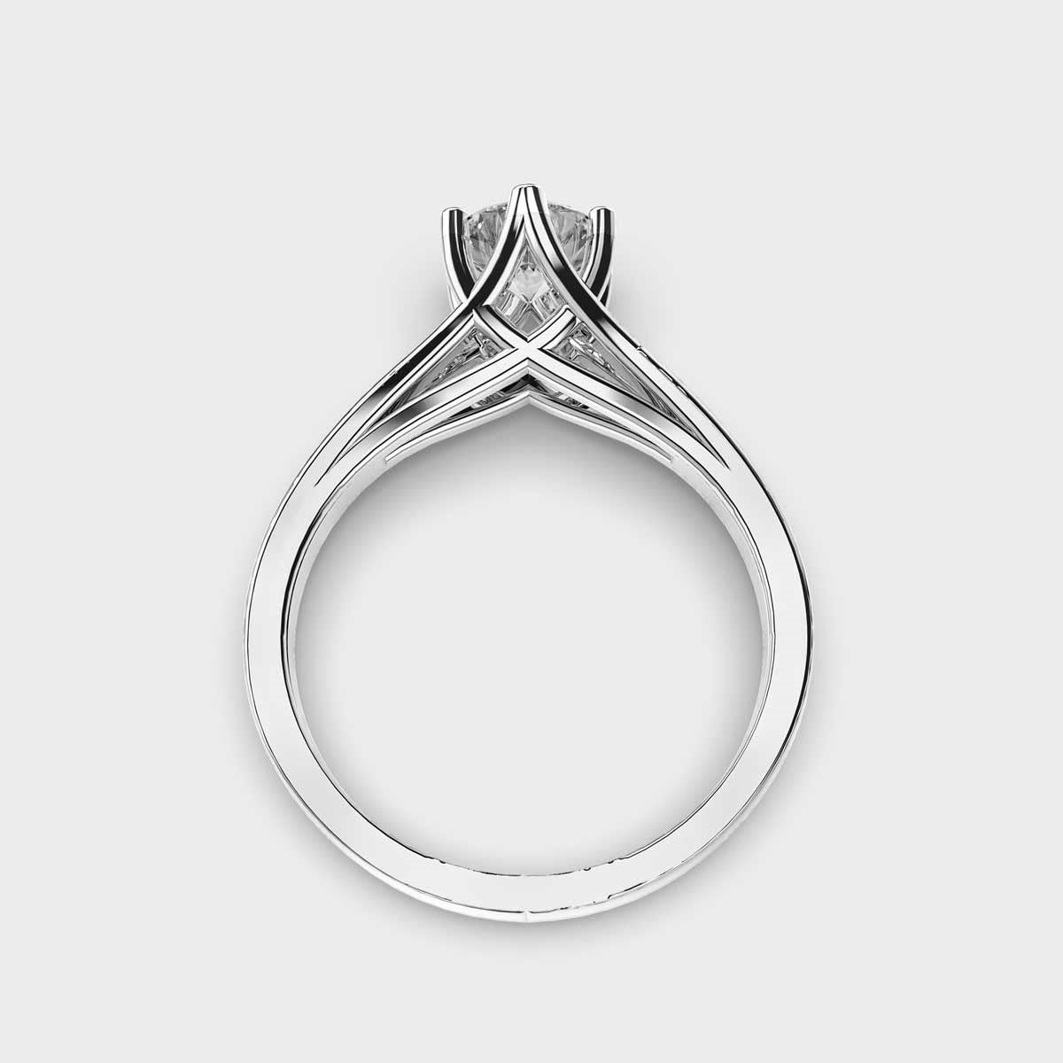 50 Cent Solitaire Ever Charming Gold Ring