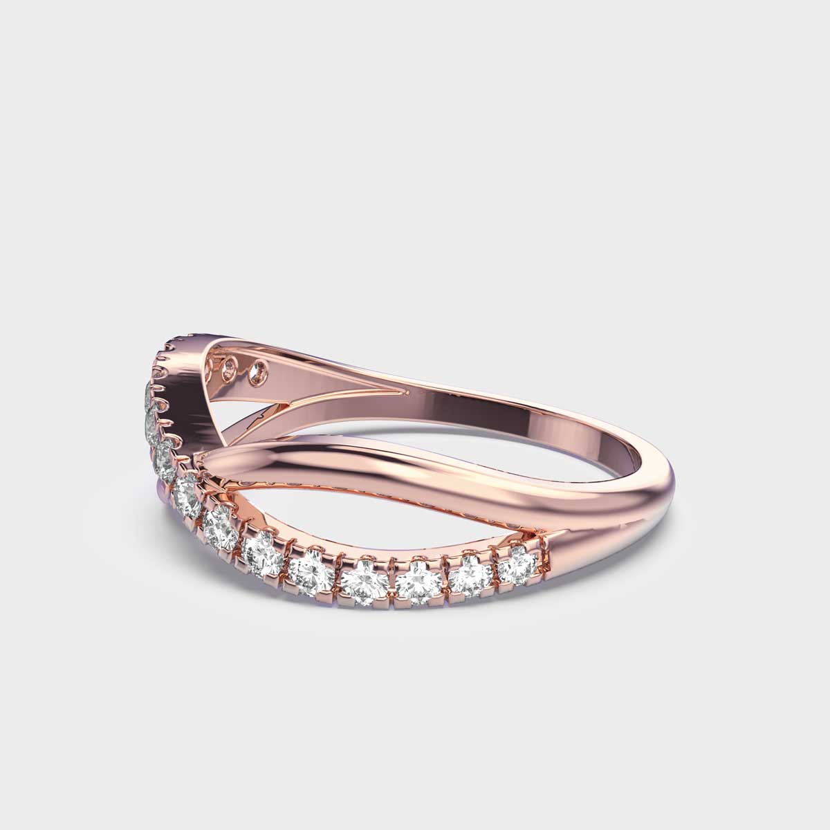 Rising Waves Diamond Ring