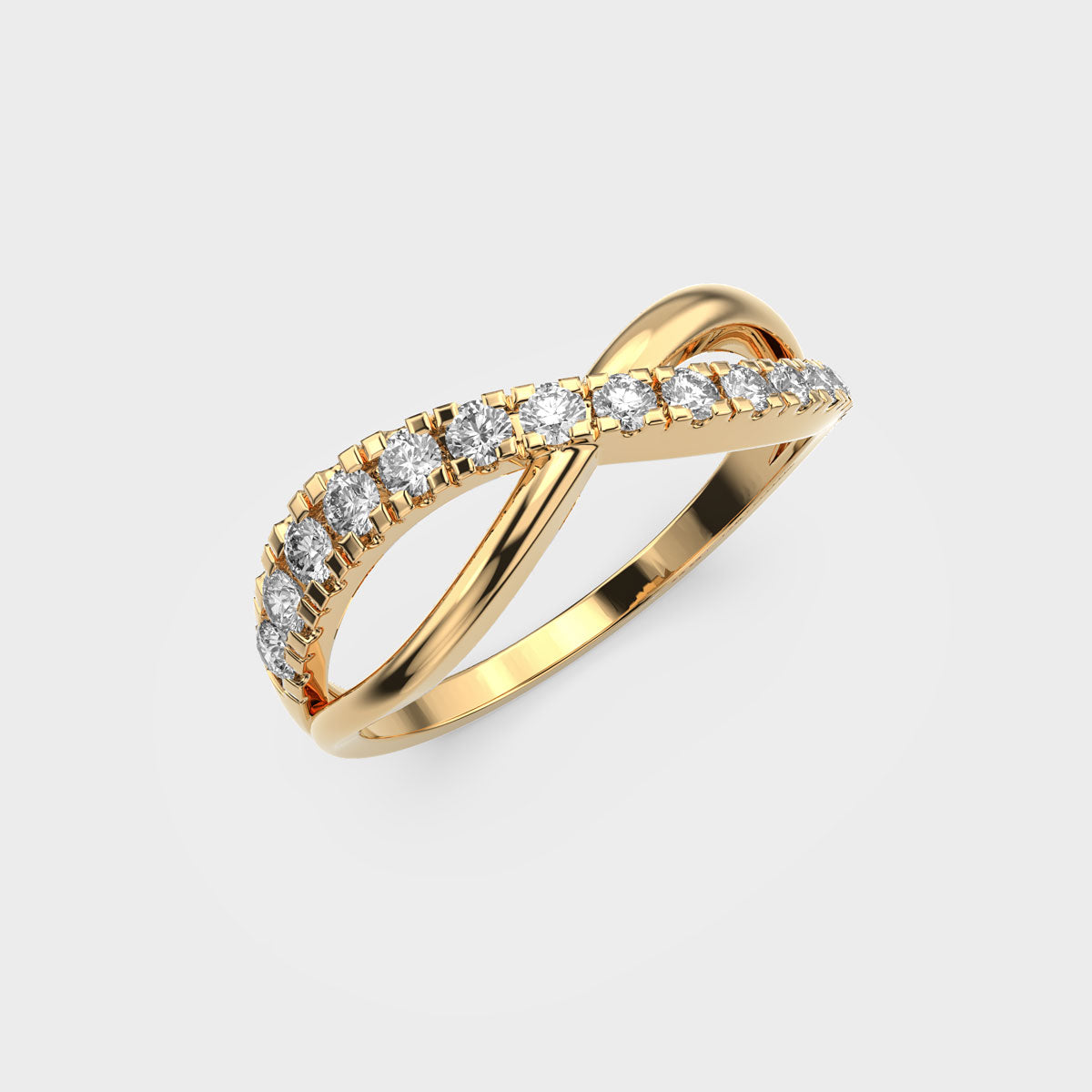 Rising Waves Diamond Ring