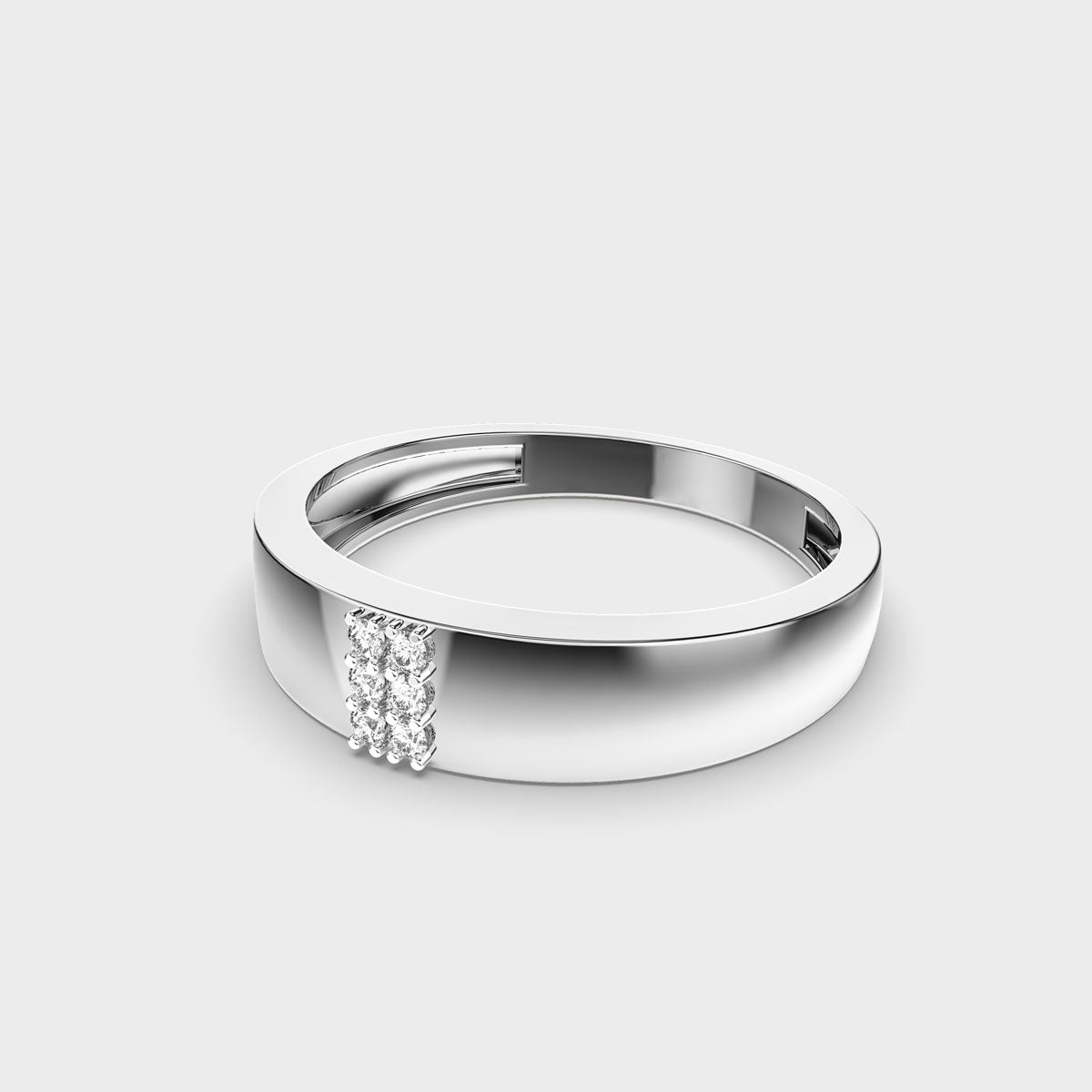 Dual Line Men’s Gold Ring