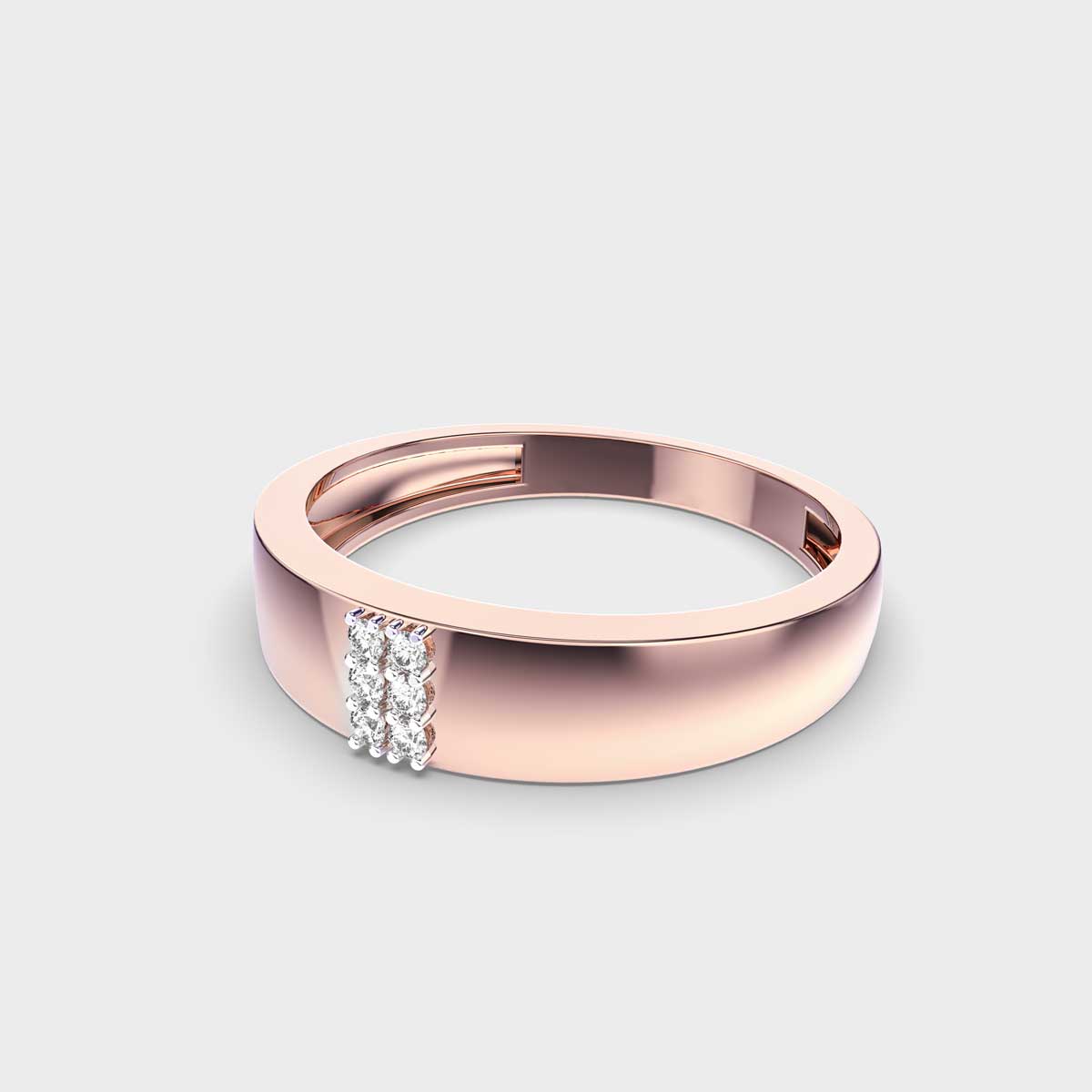 Dual Line Men’s Gold Ring