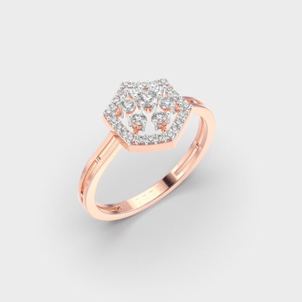 Webbed in Love Diamond Ring